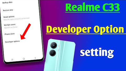 realme c33 me developer option setting on kaise kare | realme c33 developer option setting