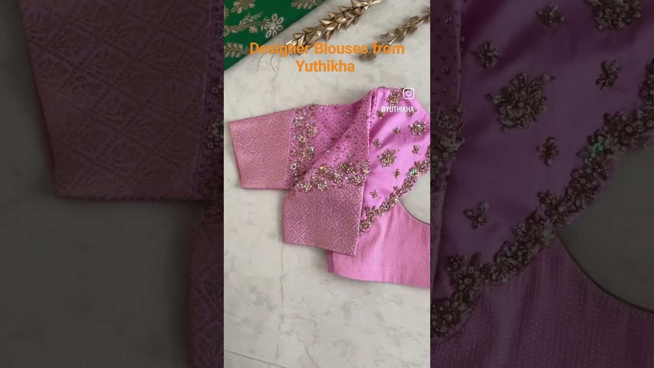 Trending - Designer Blouses from Yuthikha 😀 For your party wear sarees 