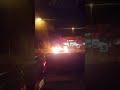 Se incendió vehículo en el Olé del Residencial Pablo Mella Morales KM 17