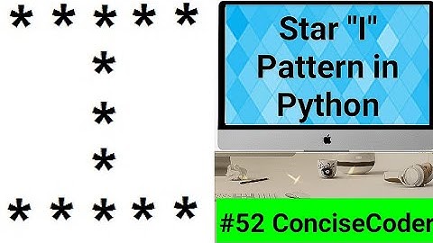 #Code_daily_with_ConciseCoder Star "I" Alphabet Pattern in Python #52-ConciseCoder(Beginners)