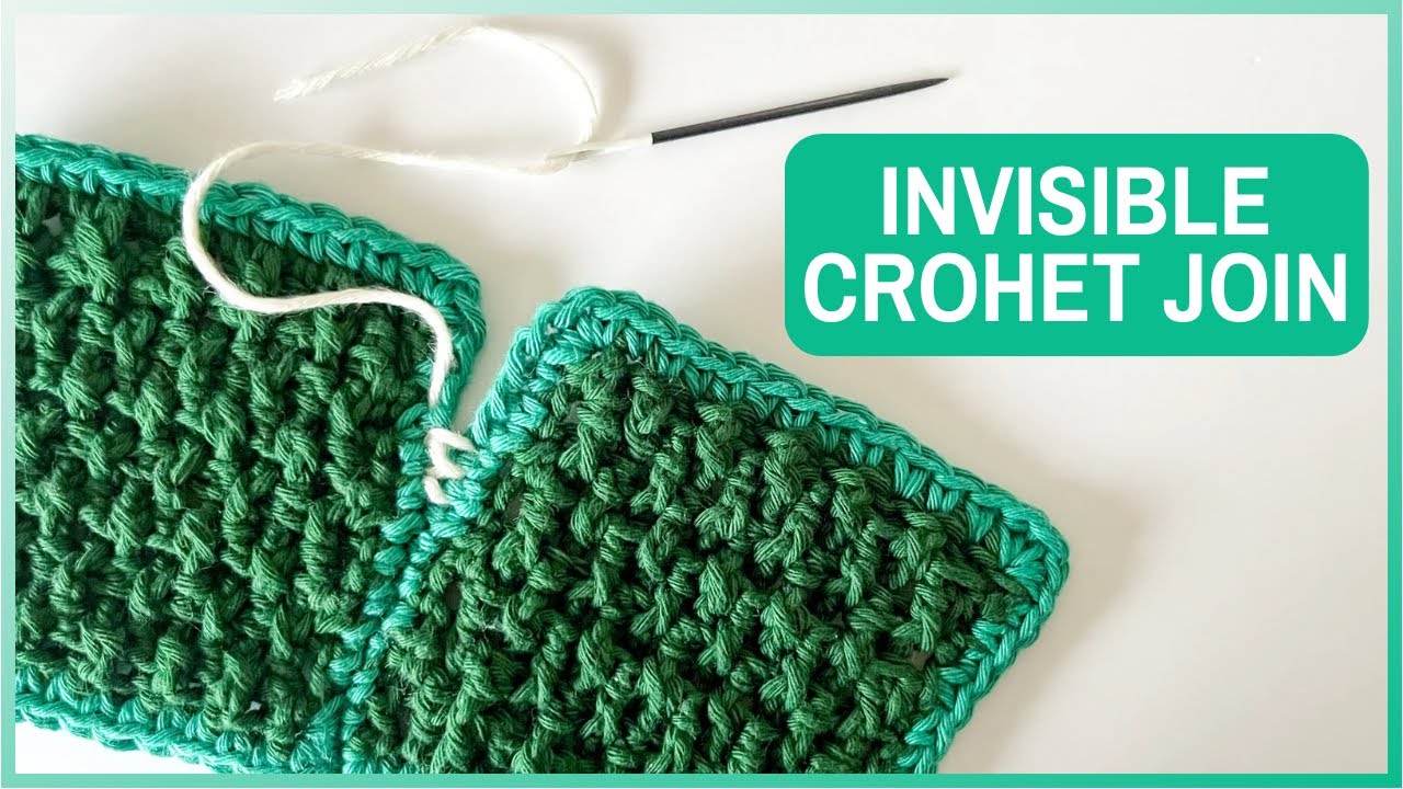 How To Do The INVISIBLE Crochet Join Mattress Stitch Tutorial YouTube