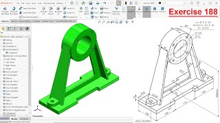 Solidworks tutorial for beginners Exercise 188