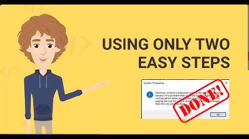 HOW TO FIX WINDOWS CREATED TEMPORARY PAGING FILE ERROR IN TWO STEPS....WINDOWS 10
