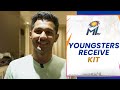 Our young stars receive their first MI kits | Mumbai Indians