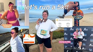 5k race day with me + popflex try on!