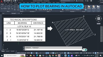How to Plot Bearings in AutoCAD for Site Development Plan