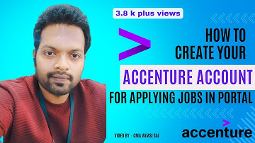 How to create your Accenture Account for Applying jobs in Accenture Portal #accenture #freshersjobs