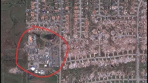 Moore, Oklahoma Tornado, Google Maps view - May 20, 2013
