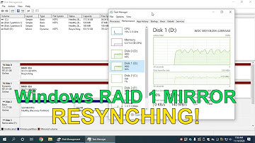 Mirroring / Software RAID 1 Resyncing Performance on Windows 10
