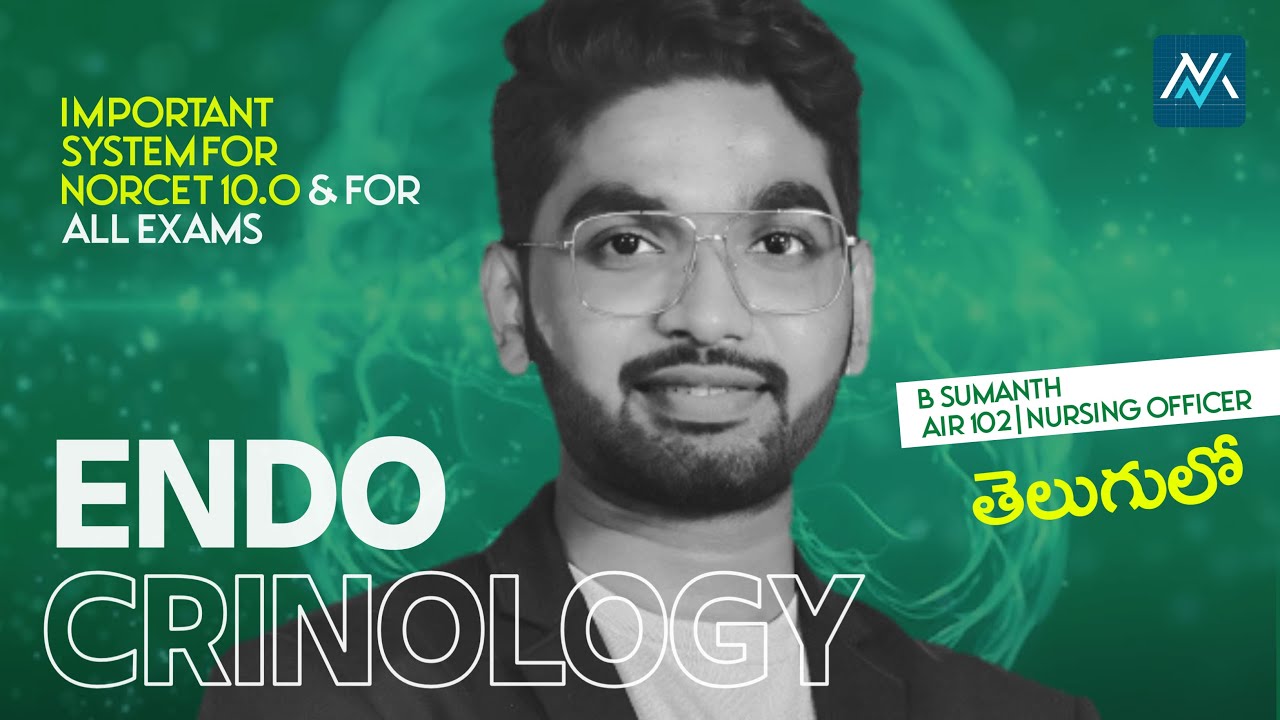 ENDOCRINOLOGY Simplified (తెలుగులో) | NORCET 10.O, EMRS, RRB, RML, SGPGI, NIMHANS | MEDsee Nursing