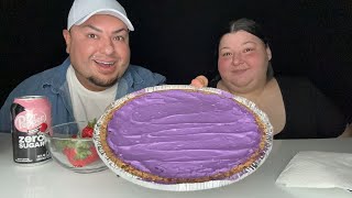 Homemade UBE CHEESECAKE w/ @La Gordiz Eats