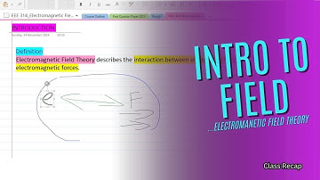 #1_Intro to Electromagnetic Field Theory