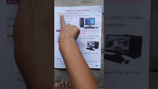 Class-1st (COMPUTER part 2) chapter-1 {Computer-a smart machine}