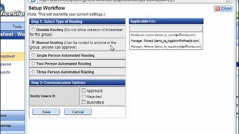 Web Timesheet Administration