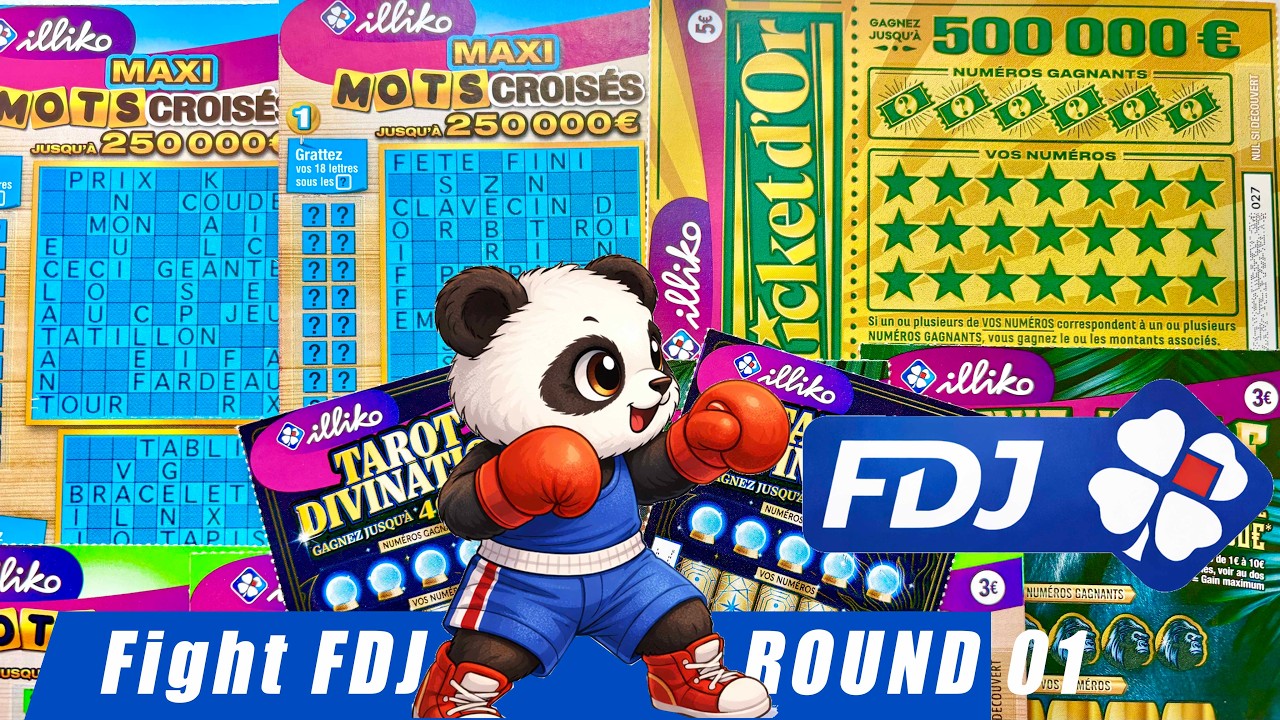 BATTRE LA FDJ... UN RÊVE POSSIBLE ? grattage et jeu mots croisés mardi ☘️💰☘️