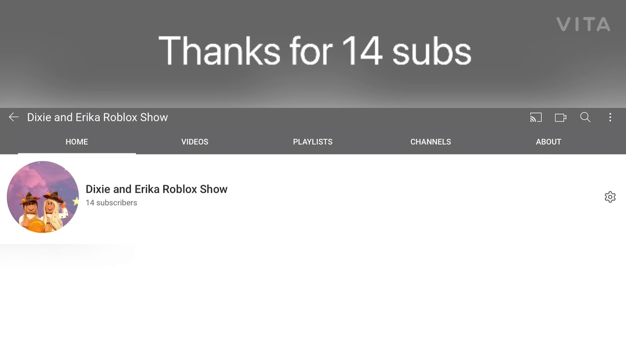 Thanks For 14 Subs Youtube - roblox erika