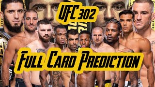 UFC 302 Full Card Prediction and Breakdown with Data Analysis