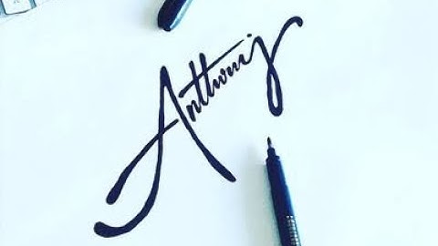 Anthony Name Signature Style | A Name Signature Ideas | Billionaire Signature Style | Unique Sign