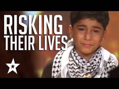 kids-of-palestine-risk-lives-to-show-their-talent-winning-golden-buzzer!-العربية-حصلت-على-المواهب