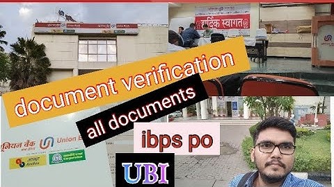 MY Documents Verification||IBPS PO✌️||FGMO BHOPAL|| all document list#ibpspo#ibpsclerk