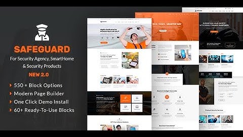 Unique Security WordPress Theme For Bodyguard & Safety Companies