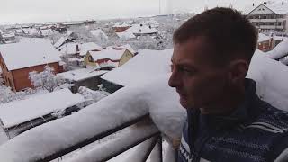 снег в Абинске