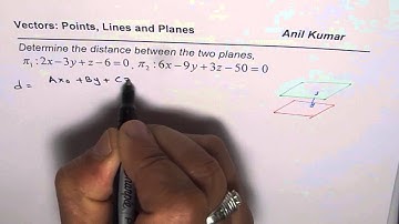 Distance between two parallel Planes Vectors Test 2016 MCV4U - EDEXCEL - GCSE