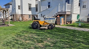 Mowing My 1/4-Acre Apartment Lawn With a Super Garden Tractor and 50" Mower Deck - OVERKILL??
