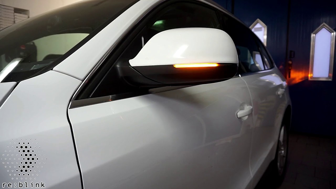 Dynamic indicator Audi Q5 8R facelift retrofit sidemirror turn signal
