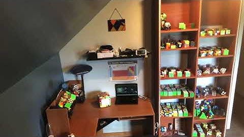 12 hours and 45 minutes to solve Rubik’s cube collection time lapse