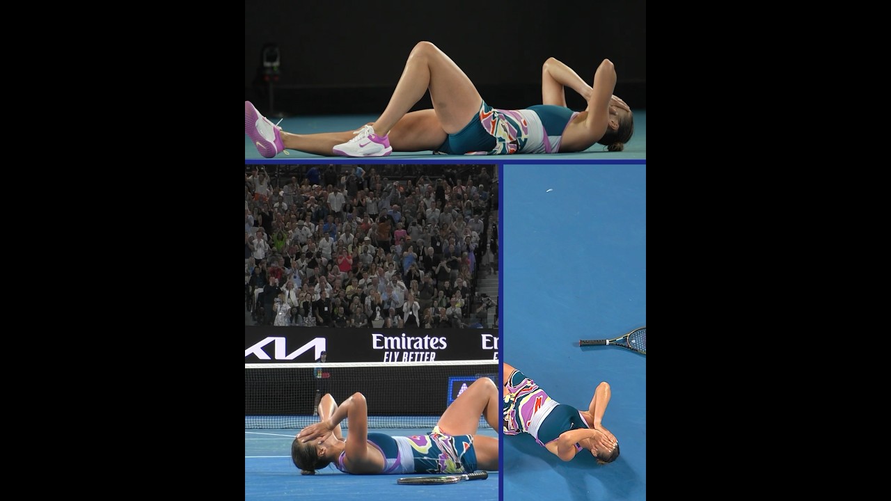 Aryna Sabalenka's EMOTIONAL winning reaction from all angles 🥹