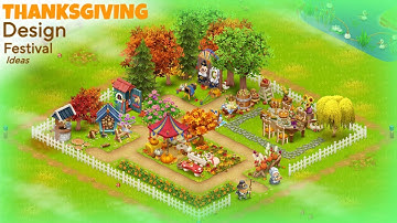 Thanksgiving design Festival ideas in Hay Day #hayday