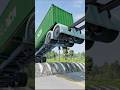 Trucks Container Vs Big Speedbump