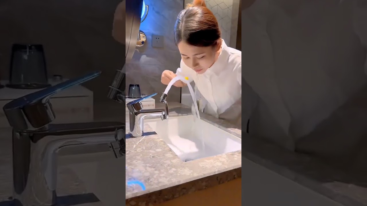 Splash proof booster faucet!  Robotic faucet renovation and upgrade of bathroom