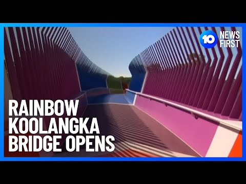 Giant Rainbow Bridge Opened | 10 News First