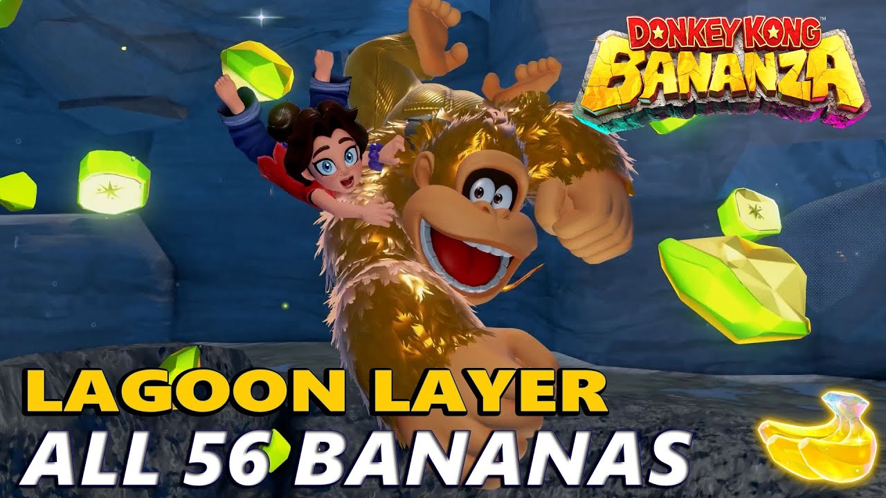 ロケットバナナページ All 56 Bananas Locations in Lagoon Layer in Donkey Kong Bananza