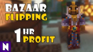 Profit From 1 Hour of Bazaar Flipping - Hypixel Skyblock