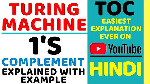 Turing Machine For 1