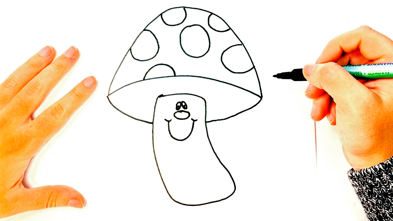 Setas Draw Cómo dibujar una Seta para niños | Dibujo de Seta paso a paso - YouTube