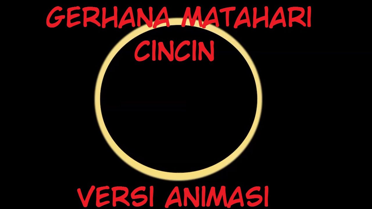 Gerhana Matahari  Cincin Versi Animasi  Lucu  Hantu Online 