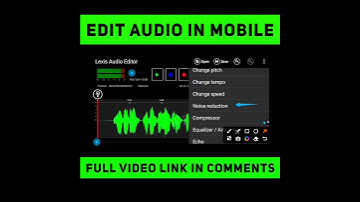 How To Edit Voice in Mobile | Lexis Audio Editor 🔥 #shorts