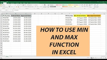 Find Min or Max Date/Value in Excel with 1 Criteria !!
