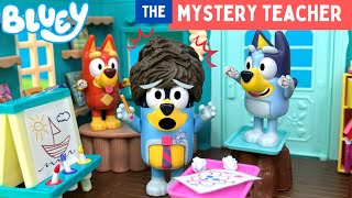 BLUEY - The Mystery Teacher 🥸 | Pretend Play with Bluey Toys | Disney Jr | ABC Kids