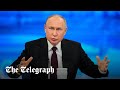 Russian President Putin Holds His End Of The Year Press Conference