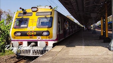 Dazzlingly Beautiful ICF made Electric Multiple Unit local train Dangerously moved