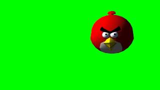 Angry Birds 3D animation - differnet views - green screen effects - free use
