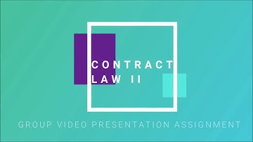 Contract Law II Assignment