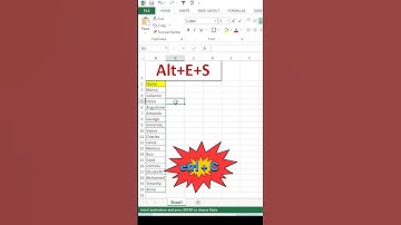 Mastering Excel Transpose Function: Alt+E+S and Ctrl+C for Copying Data | Tutorial |#excel