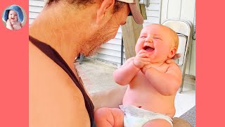 Cute Babies Staying At Home With Dad  Baby and Daddy Videos