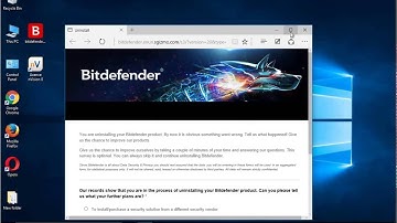 Uninstall Bitdefender Total Security 2016 on Windows 10